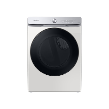 Samsung 7.5 cu. ft. AI-Powered Smart Dial Gas Dryer with Super Speed Dry and Steam Sanitize+ in Ivory DVG50A8600E